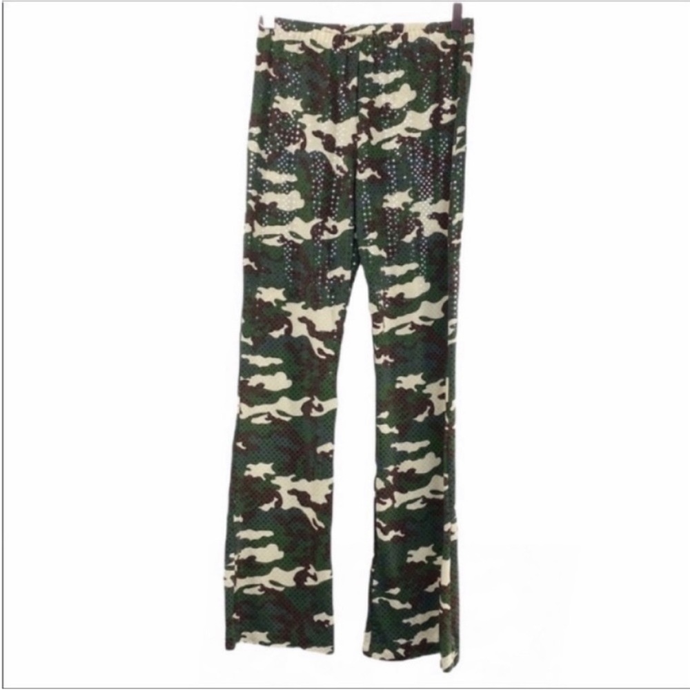 FRANKLY MY DEAR sequins camo leggings pants S